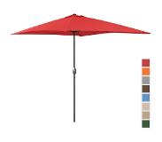 Uniprodo Grand parasol - Rouge - Rectangulaire - 200 x 300 cm