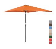 Uniprodo Grand parasol - Orange - Rectangulaire - 200 x 300 cm - Inclinable
