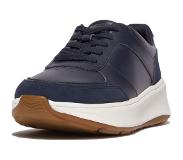 FitFlop Baskets FitFlop Women F-Mode Leather Suede Flatform Sneakers Midnight Navy-Taille 40