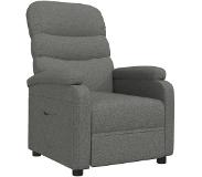 vidaXL Fauteuil inclinable Gris foncé Tissu