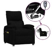vidaXL Fauteuil électrique de massage Noir Tissu