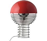 Verpan - Wire Lampe de Table Ø30 Chrome/Red