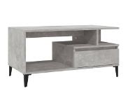 vidaXL Table basse Gris béton 90x49x45 cm Bois d'ingénierie