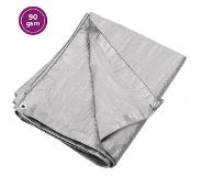 vidaXL Bâche 90 g/m² 4x5 m Gris PEHD