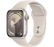 Apple Watch Series 9 GPs 41mm Boîtier Aluminium Starlight Bracelet Sport Starlight - M/l (mr8u3qf/a)