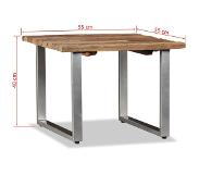 vidaXL Table basse Bois de récupération massif 55 x 55 x 40 cm
