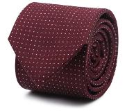 Suitable Cravate Soie Points Rouge Bordeaux