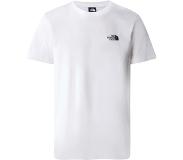 The North Face - T-shirt en coton - M S/S Simple Dome Tee TNF White pour Homme en Coton - Taille L - Blanc