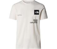 The North Face - T-shirt respirant - M Foundation Coordinates Graphic Tee Gardenia White-TNF Black pour Homme en Coton - Taille M - Blanc