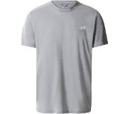 The North Face - T-shirt respirant et polyvalent - M Reaxion Amp Crew Mid Grey Heathr pour Homme - Taille S - Gris