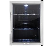 Klarstein Beersafe XL Réfrigérateur 60 litres 2 étagères Porte en verre panoramique Acier inoxydable