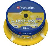 Verbatim DVD+RW Matt Silver 4,7 Go 25 pièce(s)