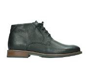 Wolky Chaussure à Lacets Wolky Homme Montevideo Velvet Leather Black-Taille 44,5