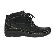 Wolky Chaussures à Lacets Wolky Women Roll Shoot Montana Nubuck Black-Taille 43