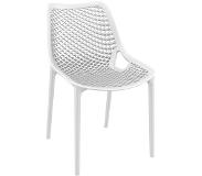 Alterego Chaise moderne 'BLOW' blanche en matière plastique