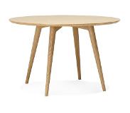 Alterego Table à dîner ronde 'SWEDY' en bois style scandinave - Ø 120 cm