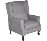 vidaXL Fauteuil Gris Tissu