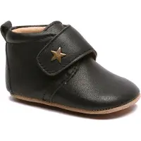 Bisgaard Chaussures en cuir à semelle souple - Noir av. Étoile - - 23 - Chaussons en Cuir