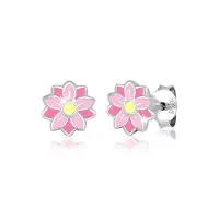 Elli Boucles d'oreilles jaune / rose / rose / argent