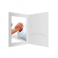 Daiber 100 Portrait Folders Passepartout Carpet 10x15 Blanc