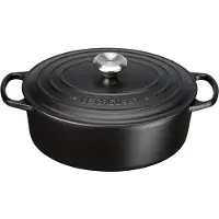 Le Creuset Ovale 31 cm Noir Mat