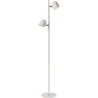 Lucide Lampe de pied Skanska Blanc à deux lumières
