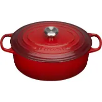 Le Creuset Signature Roaster Oval 31 Cm Saucepan Rouge