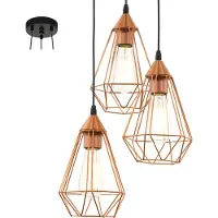Eglo Suspension Tarbes couleur cuivre 94196