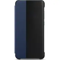 Huawei P10 Lite Coque ? rabat avec fen?tre Bleu