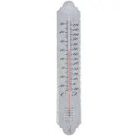 Esschert Design Thermomètre En Zinc Patiné Pour Jardin 50cm