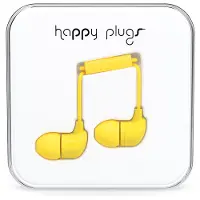 Happy Plugs - Ecouteurs intra-auriculaires - Jaune