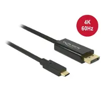 DeLOCK 85257 4k 60hz 3 M Usb-c To Displayport Adapter Noir