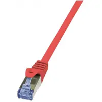 Logilink Professional CQ3024S Câble patch , cat. 6A, S/FTP, 0,5 m, rouge
