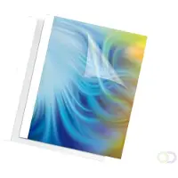 Fellowes Housses de Reliure Fellowes A4 PVC - Blanches - 100 Unités