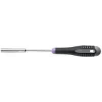 Bahco Ergo Long Mouth With Rubber Handle 14x125 Mm Hex Socket Screwdriver Argenté