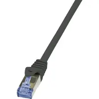 Logilink câble patch, cat. 6A, S/FTP, 30,0 m, noir