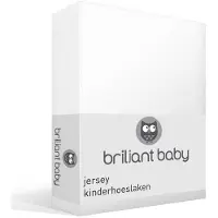 Briljant Baby Drap-Housse Briljant Enfant Blanc (Jersey)-70 x 140/150 cm