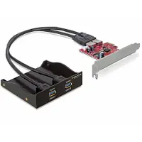 DeLOCK Carte PCI Express 2x USB 3.0 pour panneau avant -