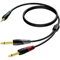 Procab Câble Jack - Stéréo vers Mono -