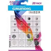 Grundig Pile Bouton AG / CR - 1.5 V - 20 Piles Assorties