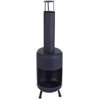 Huismerk loks Tuinhaard - 105 cm - Metaal - Zwart