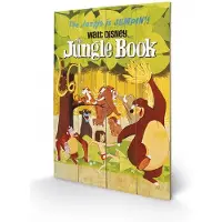 Merchandising Noname Disney - The Jungle Book Jumping - Impression Sur Bois 40x59cm