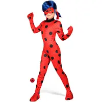 MOM Costume Enfant Ladybug Avec Perruque