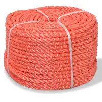 vidaXL Corde torsadée Polypropylène 10 mm 100 m Orange