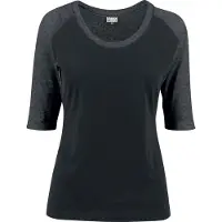 Urban Classics T-shirt gris chiné / noir
