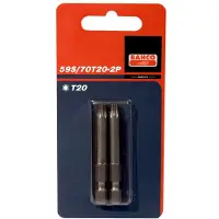 Bahco Embout Standard 1/4´´ Pour Vis Torx T30 70 Mm 2 Unités