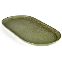 Serax Assiette Tapas Serax Surface Tableware By Sergio Herman Camo Green L 35,5 x 17 cm