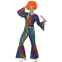 Atosa Disco Stripes Costume Multicolore M-L