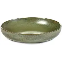 Serax Assiette Creuse Serax Surface Tableware By Sergio Herman Camo Green L 21 x 21 x 4 cm