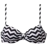 LASCANA Hauts de bikini 'Grace' noir / blanc